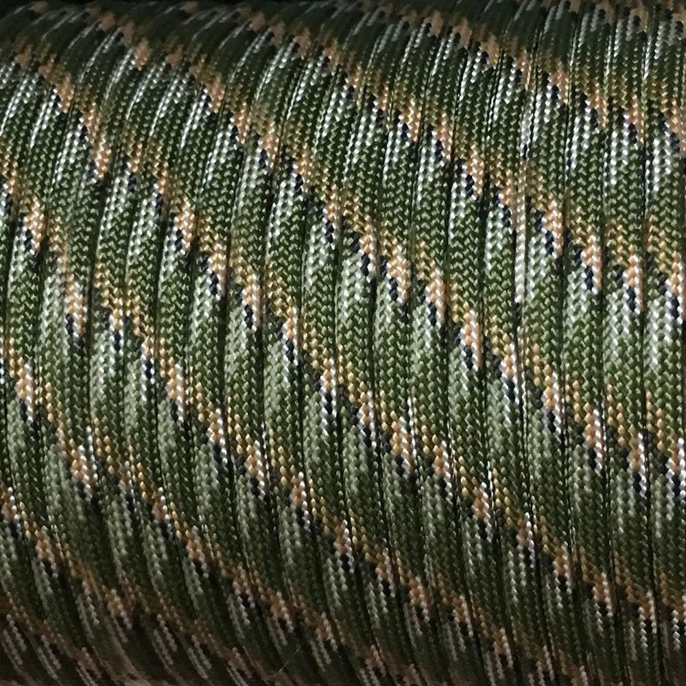 550 Paracord Rope - 7-Strand Survival Cord - Camouflage / 5m