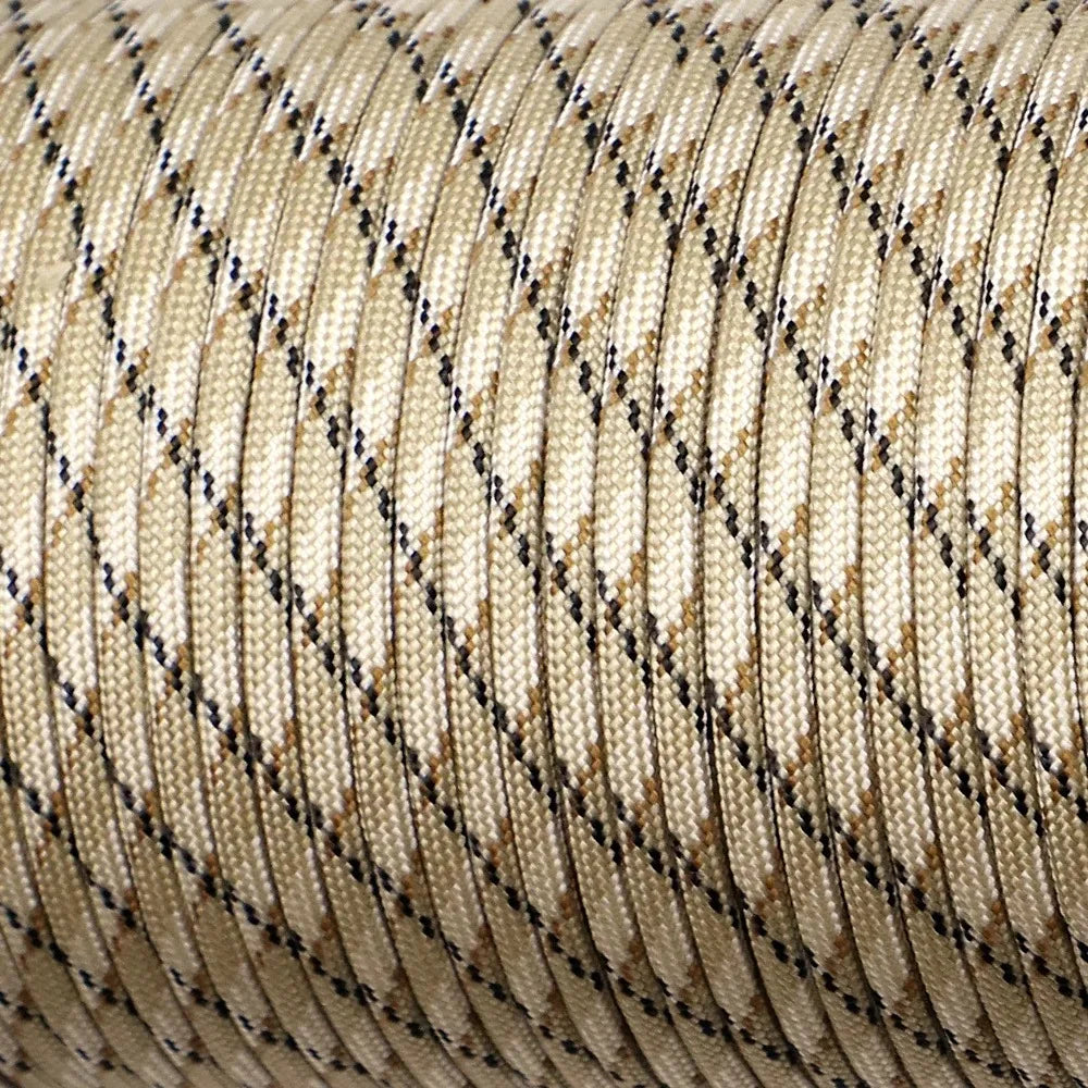 550 Paracord Rope - 7-Strand Survival Cord - Desert / 5m