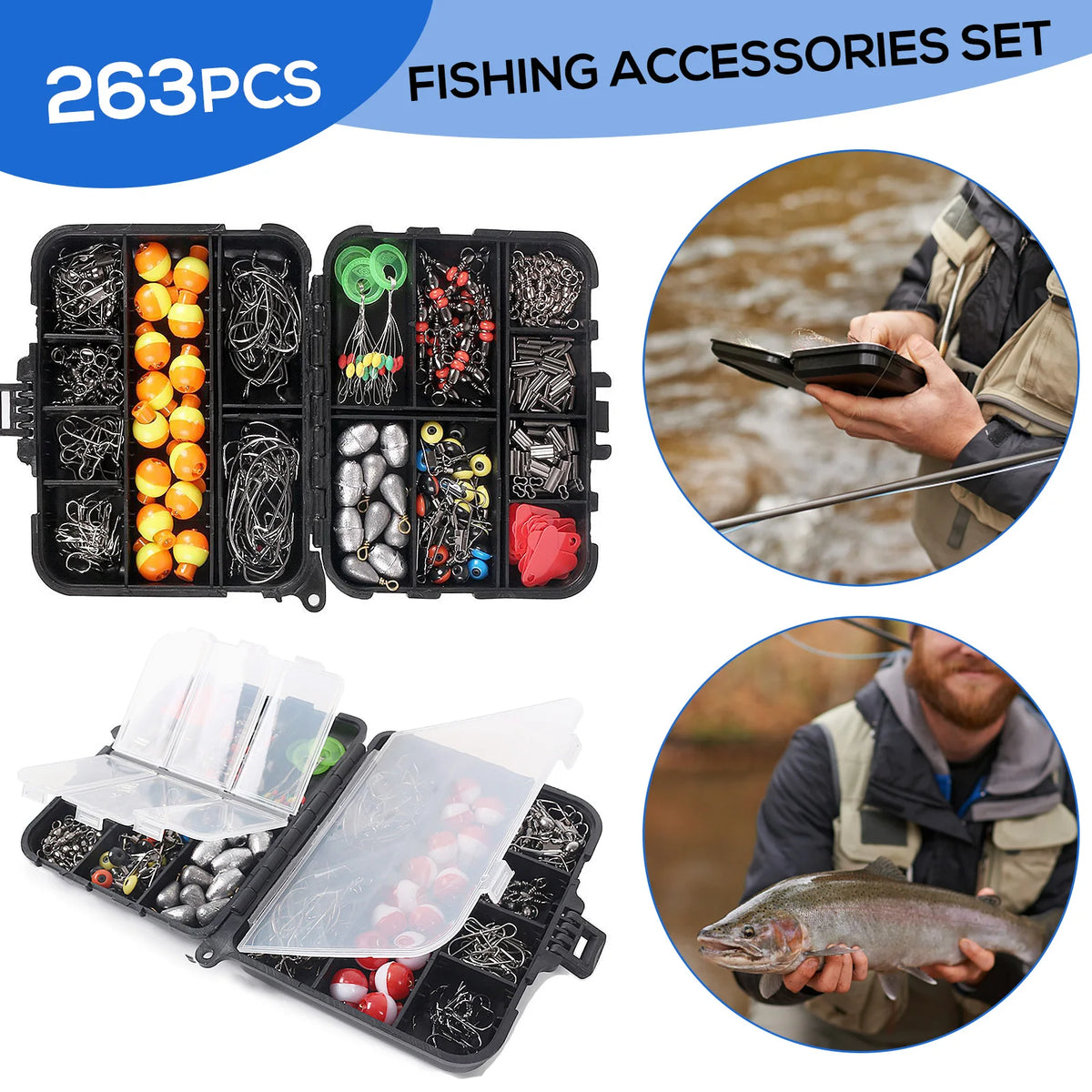 263-Pc Fishing Accessories Kit with Tackle Box - view 2